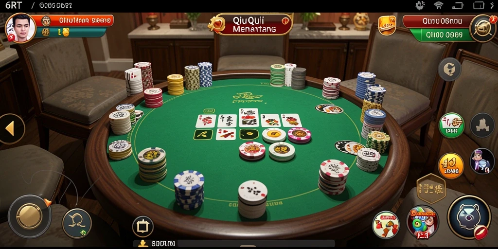 Tampilan menarik dari gameplay QiuQiu 6RT.