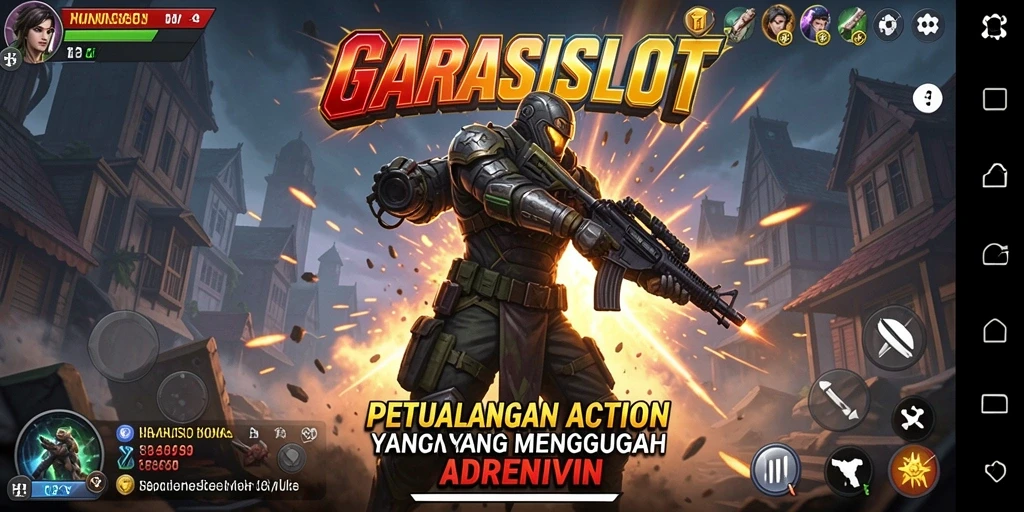 Screenshot menunjukkan aksi mendebarkan dari GARASISLOT dalam gameplay.