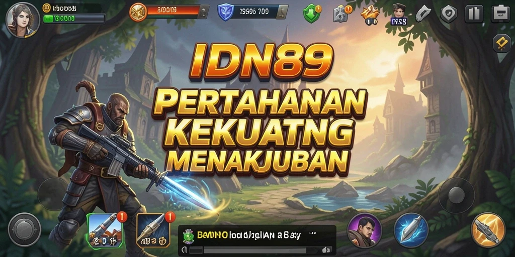 Screenshot menunjukkan aksi seru dalam permainan Tower Defense.
