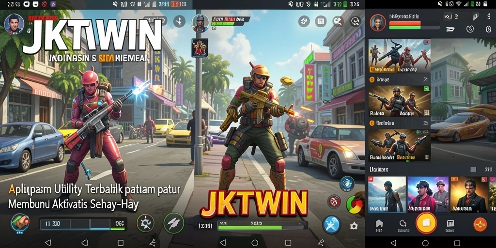 Tampilan aplikasi JKTWIN yang praktis dan user-friendly.