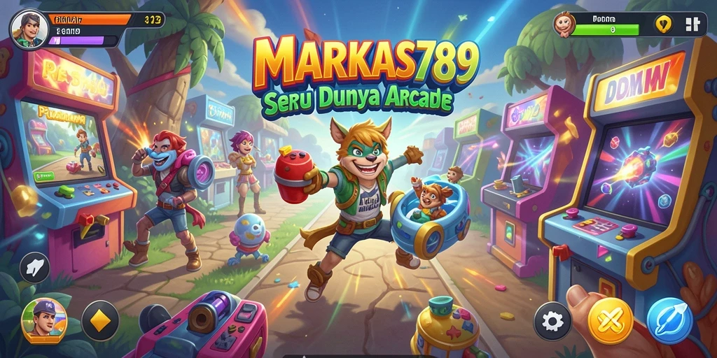 Tampilan gameplay menarik dalam MARKAS789 dengan aksi seru dan grafis colorful.