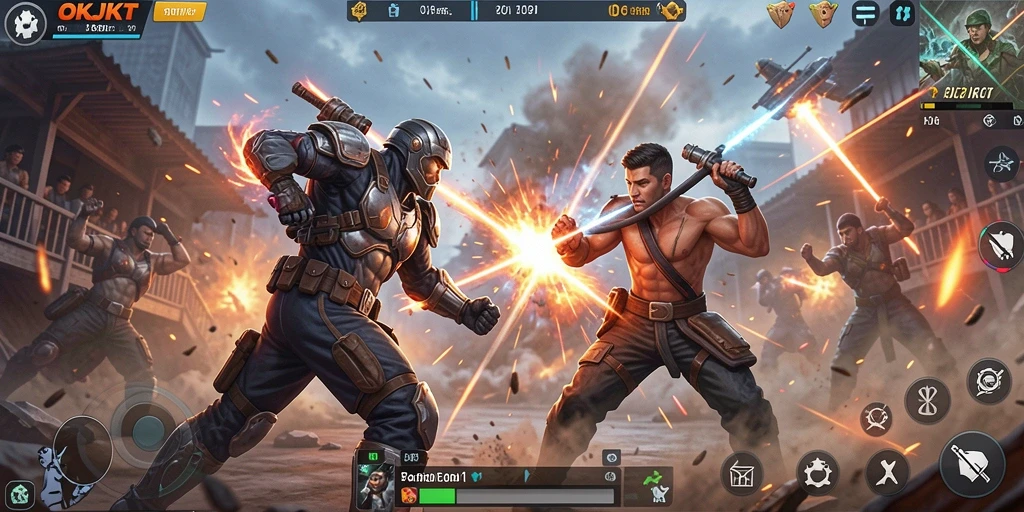 Gameplay mendebarkan di pertempuran Battle Royale.