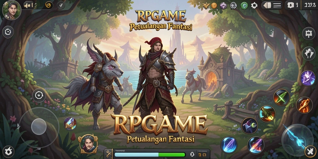 Tampilan gameplay RPG yang menarik dan penuh aksi.