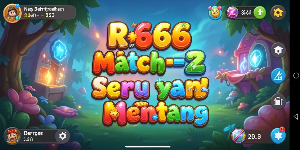 Screenshot utama RR666 menampilkan gameplay Match-3 yang menarik.